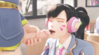 D.Va Pranked  -hentai anime