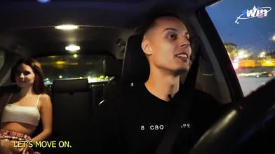 Sexy Strip Game with Naked Hottie on Fake Taxi YouTube Show - XXX!