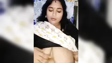 Gouthami reddy manthena in hot saree & removing blouse & showing big milky boobs