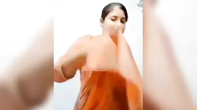 Gouthami reddy manthena sexy lanje removing chudidar in bathroom and sexy bra