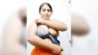 Gouthami reddy manthena sexy lanje removing chudidar in bathroom and sexy bra