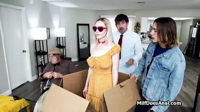 DAP and DP with brand new busty personal assistant female bot