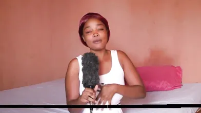 African Girl Interviewing