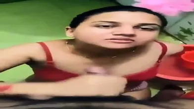Desi Wife Cum Eating