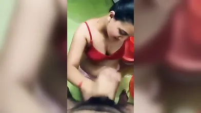 Desi Wife Cum Eating