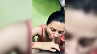 Desi Wife Cum Eating