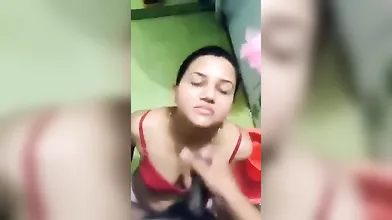 Desi Wife Cum Eating