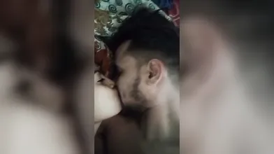 Desi Slim Beauty With Boyfriend