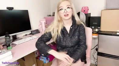 Blonde Egirl Rides Toy