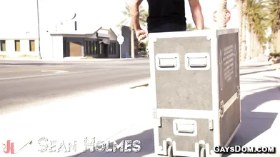 Gay Sean Holmes bound and edged