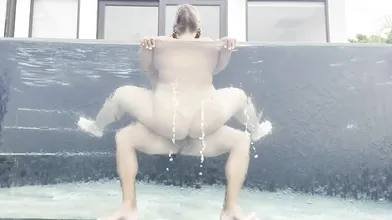 Sexy BBW MILF Fucked In The Pool
