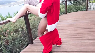Casada Dando Pro Negao Vestido De Papai Noel