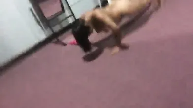 Indian Hot Babe Working Out And Sucking Dick