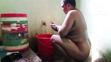 Desi Bhabi Bathing Capture By Lover