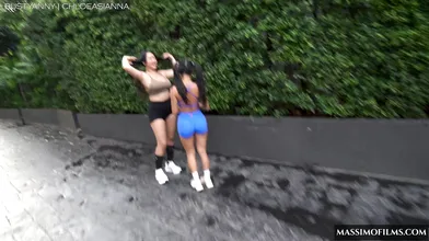 Two Big Titty Thais Hottie Gets Fucked By BWC