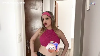 Amateur couple from Argentina, Ema and Maka, make their first porn audition with