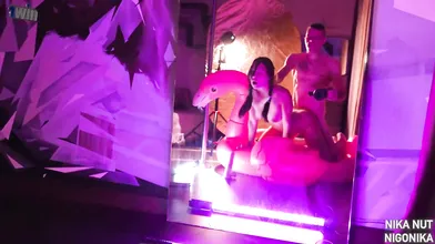 IN THE OCEAN OF LUST ON THE INTERNET WITH FLAMINGOS AND DILDO, NIGONIKA IS THE B