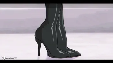 2b give blowjob  -hentai anime