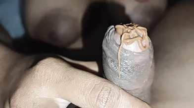 Tamil desi sucking Cum with chocolate