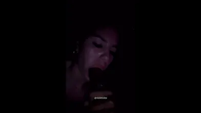 Stupid Brunette Teen Loves Cock In Her Mouth