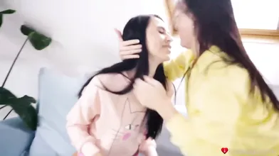 Lesbian Pillow Fighting