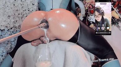 Horny Trans Babe Ass Fuck By A Machine