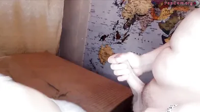 Ukrainian College Girl Gets Messy Facial Cumshot On Webcam
