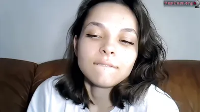 Beautiful Amateur Teen Latina Flashing Tits And Fingering Shaved Pussy