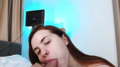 Tiny Cute Amateur Teen Redhead Sucking And Fucking Her Boyfriend On Webcam