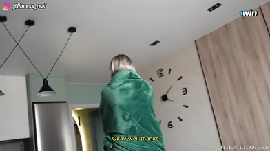 My warm stepmom asked to not be disturbed after the club, but I make her taste m