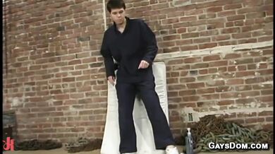 Steve German Gets Used by Machines and Loses His Huge Load