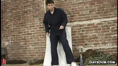 Steve German Gets Used by Machines and Loses His Huge Load
