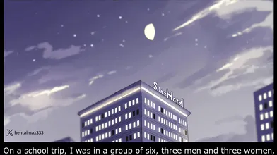 On a school trip  -hentai anime