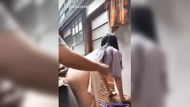 Sicantik Kena Ewe Sama Satpam Dibelakang Sekolah