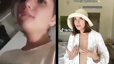 Tiktok star Ola Lamczyk fucking on censored sextape