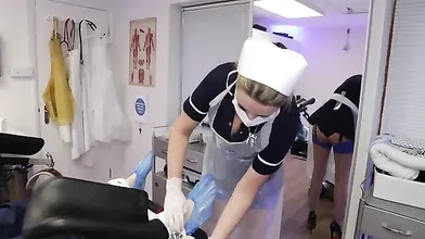 Gloves, Sounding, Chastity Removal, Semen Sample, Face