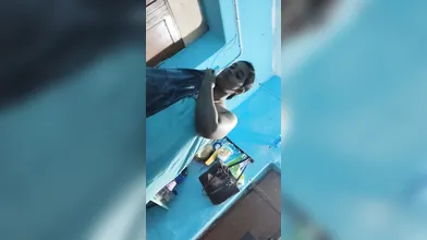Tamil aunty dress change
