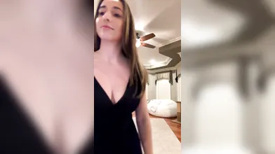 Christina Khalil Sexy Dresses Try On Onlyfans Livestream
