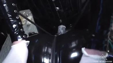 Solo fetish hoe toys her pussy with cucumber and loves it