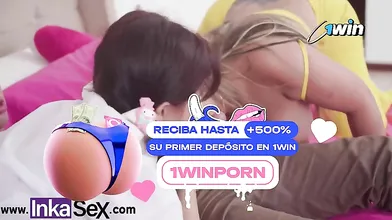 Hot schoolgirl, mummy and dude plow stiff with hefty shaft