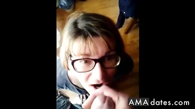 Neighbor's View - Amateur Girl Blowjob and Facial