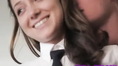 Sexy young girl tries hard anal