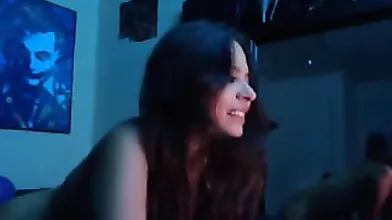 Small tit latina brunette fucks a big cock