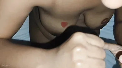 Tamil wife blow job with chocolate cum