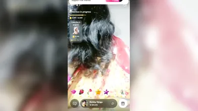 Rishik@ Telugu Aunty Removes Mask And Shows Boobs Pussy And Face On Tango Live