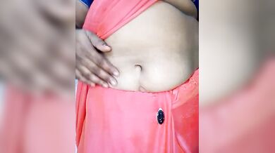 Indian Aunty Navel Show Telugu Nayana