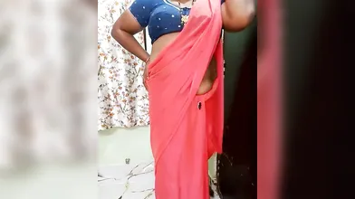 Indian Aunty Navel Show Telugu Nayana