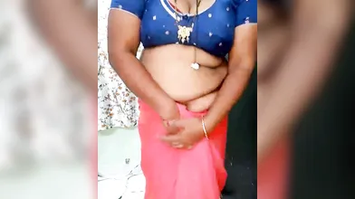 Indian Aunty Navel Show Telugu Nayana