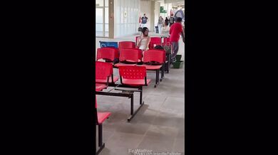 Wife Teasing Janitor