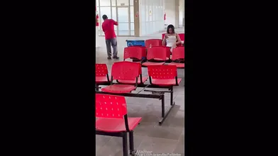 Wife Teasing Janitor
